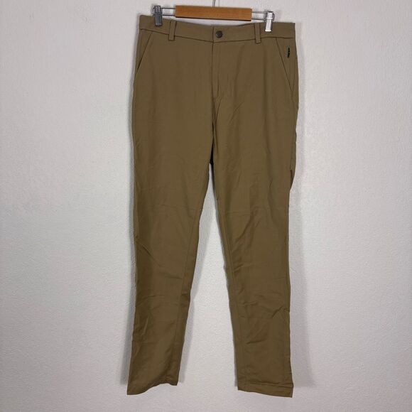 lululemon athletica Other - Lululemon Khaki Tan Straight Leg Dress Pants Men's Size 32 x 32" Inseam